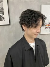 ハウワズ 西荻窪(HAWuaz) 波巻きシャドウパーマ×清潔感センターパート