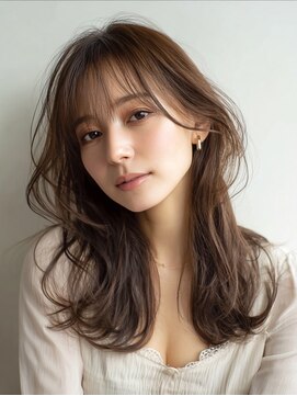 ハーツ(Heart's) セミロング×白髪ぼかしカラー30代40代50代60代