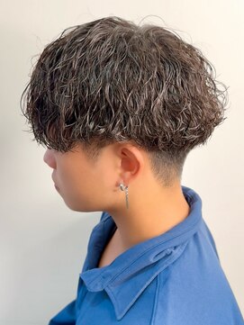 イーストハムアネーロ(EAST HAM anello) メンズ/強め波巻きパーマ/マッシュ