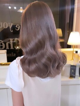 シェリ(che'rie) ハイライトカラーミルクティーベージュレイヤーカット