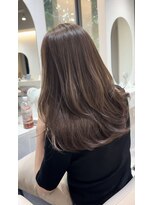 カラフクオカ 薬院駅前(Cara FUKUOKA)&nbsp;ショコラベージュ&レイヤーカット【福岡ブリーチなしカラー】