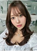 ピンクメッシュローライトカラーくびれミディダークブルー