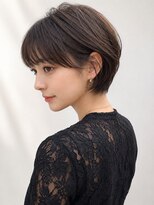 ウィールール 札幌店(WE RULE)&nbsp;艶感ショートボブ前髪あり小顔くびれヘアグレージュ
