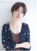 ハンサムショートセンターパート