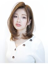 アフロート ルヴア(AFLOAT RUVUA)&nbsp;大人なかきあげバング×小顔似合わせレイヤー【アフロート京佳】