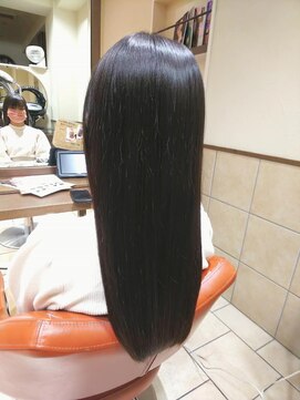 ネオリーブチノ 登戸店(Neolive cino) 髪質改善酸熱&超音波ハホニコTR 黒髪艶髪ロング