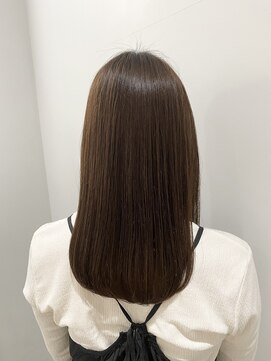 サルファ ヘアデザイン 名古屋 丸の内(S.ALPHA HAIR DESIGN) 『シルエット改善』ナチュラルブローストレート