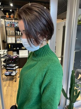 アルカナ 明治神宮前原宿(ARCANA) ホワイトグレージュ コンマヘア くすみブルー ダークアッシュ