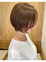 トリート 市川店(TREAT)&nbsp;ショートボブ×ベージュ_市川