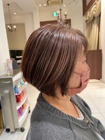 サンタフェ 岐阜島店(Santa'Fe) Santa'Fe式脱白髪染め白髪ぼかしカラー/ショート