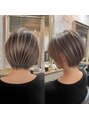 ヘア ラボ ニコ 藤沢店(hair Labo nico...)&nbsp;ショートにもこだわりがあります！バレイヤージュとの相性も良い