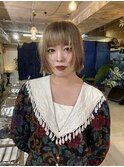ハイベージュとレイヤーボブ【KEI】