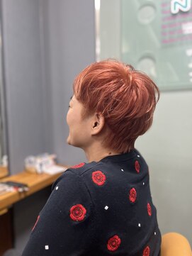 リッツファミリーズ ニコ本原店(RIT FAMILY Z) オレンジベージュカラーにメンズライクなベリショ