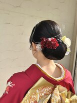 ドルチェ(dolce)&nbsp;シニヨン　タイトヘア　フィンガーウェーブ　和装