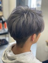 プレデフリュー 北白川本店(PUREE de FLEURS) メンズ/カット/ツーブロック/カラー/ブリーチ/シルバー/マッシュ