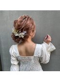 結婚式や二次会に大人気♪ルーズなシニヨン