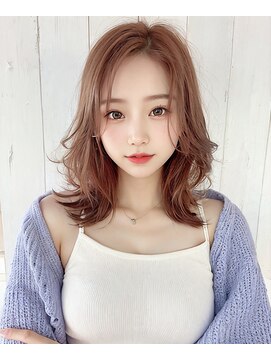 オリジンズヘアーセカンド 守谷店(Origins hair 2nd) 白髪ぼかし系コーラルオレンジカラー×BYKARTE TR