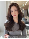 韓国ヘア×レイヤーカット×前髪カット1121
