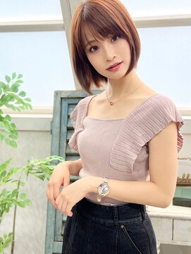 ジプソ 池袋西口(Gypso) あごラインボブ　ピンクベージュ