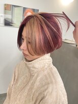 トナリ(tonari)&nbsp;ボルドーベージュブロックカラー