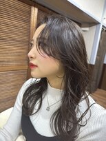 リアンヘアー(LIEN HAIR)&nbsp;顔まわりレイヤー×38ミリウェーブ巻き