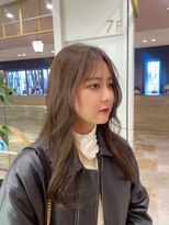 ピークアブー アヴェダ アトレ恵比寿(PEEK-A-BOO AVEDA) ロングヘア　ベージュカラー　20代30代40代　オリーブベージュ