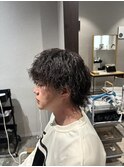 波巻きパーマ