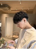 メンズマッシュショート×mixパーマ