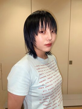 ネロ ヘアサロン ネイビー 渋谷(NERO HAIRSALON NAVY) 【赤津美奈】レイヤーカット ショート ブルーブラック
