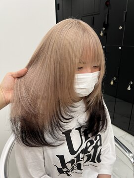 ラピス 渋谷本店(Lapis) エンドカラー/ミルクティーカラー/髪質改善/レイヤーカット