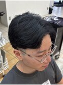◎大人爽やかツーブロックセンターパートビジネス