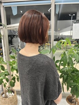 エミュ(emu.) 白髪ぼかし×ピンクベージュ