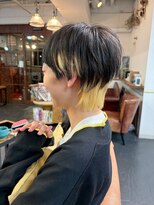 ポタム 東中野(potamu)&nbsp;マッシュウルフにインナーカラー