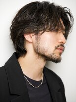 ルーシー 渋谷(LUCEY)&nbsp;センターパートフェザーパーマシャドウパーマメンズパーマ