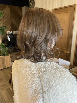 ヘアードレスビュー(hair dress V.I.E.W) セミロング×グレージュ