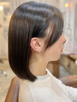 クオリア(QUALIA)&nbsp;重め艶感ボブ×ナチュラルブラウン /髪質改善  柏