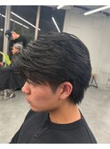 【NOWAY】フェザーパーマ3.23刈り上げセンターパート
