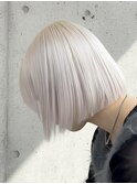 色落ち後も可愛い　ホワイトブロンド　シルバーカラー　原宿