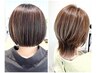 カット＋ハイライトカラー＋パウダープレックス＋オーガニックtr ￥19500
