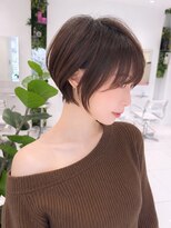 オーロ Costa西宮北口(ORO)&nbsp;大人可愛い20代30代40代小顔ひし形ショートボブ丸み前下がり
