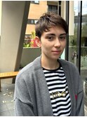 ハンサムショート大人ショートヘアピクシーカット