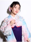 【高田馬場/aoba】卒業式 袴 着付け ヘアセット アレンジ