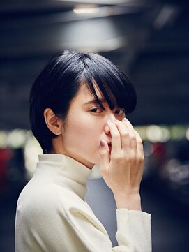 ネロ ヘアサロン ネイビー 渋谷(NERO HAIRSALON NAVY) 【モード】ワイドバングネープレスボブ[エッジショート]