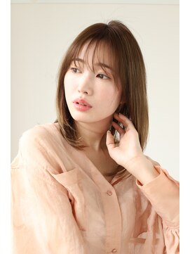 エクリ 麻布十番(equri) お手入れ楽ちん♪シースルーバングのレイヤーセミディ