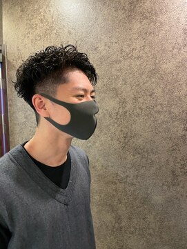 ネクサスアンドコー 錦糸町店(NEXUS&Co.) ショートアップバング×ランダムパーマ[錦糸町][理容室]