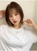 大人可愛い20代30代40代小顔くびれボブ×マロンブラウン
