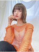 【angelica_kyono】外ハネ 顔まわりレイヤーインナーカラー