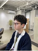 メンズショートパーマ