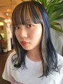 スマイロンナイロン ヘアー(smile on nylon hair) 顔まわりの一癖あるデザインでオシャレ度UP♪〈インナーカラー〉