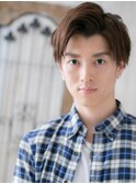 ワイルドかき上げバングでオーガニックカラーショートV上尾